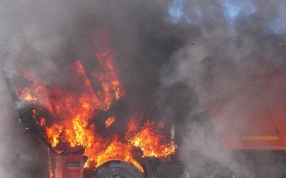 Загорелась кабина 