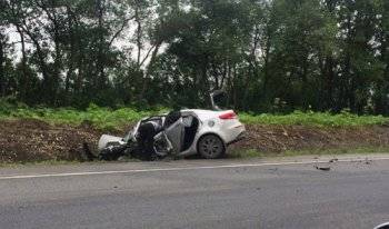 Снёс легковушку в Лен. обл. 