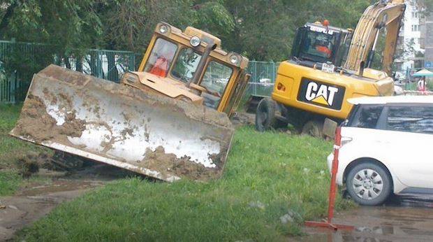 На Киевское улице прорвало 