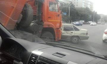 КАМАЗ и Дэу Нексия авария 