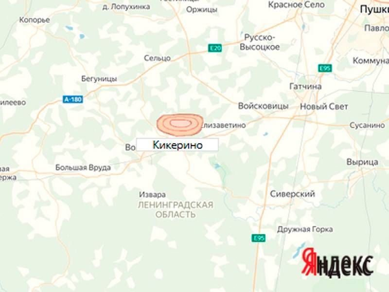 карьер Кикерино на карте