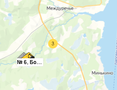 Карьер № 6, Большая Лавна на карте