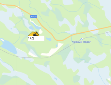 Карьер 14/2 на карте