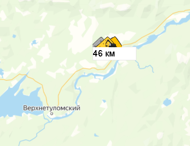 Карьер 46 км на карте