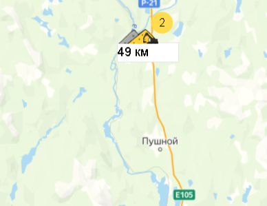 Карьер 49 км на карте