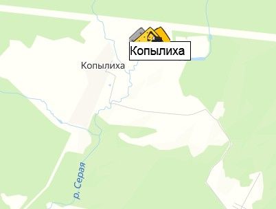 карьер Копылиха на карте