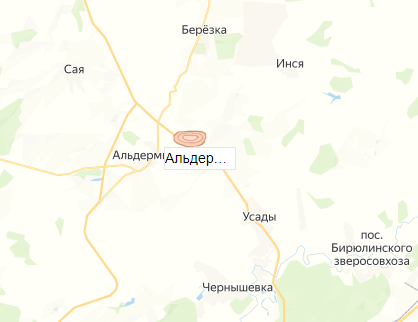 карьер Альдермышский на карте