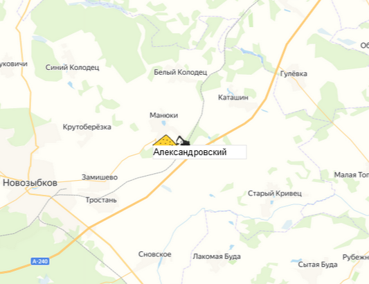 карьер Александровский на карте