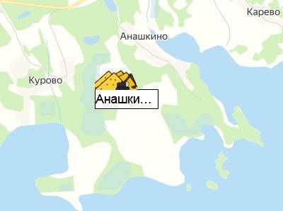 Анашкино карьер на карте