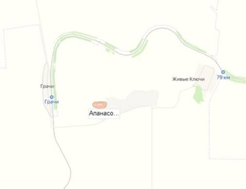 карьер Апанасовское на карте