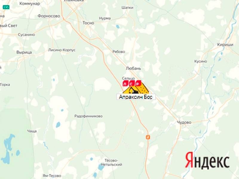 Апраксин бор карьер на карте