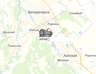 карьер АРАКС на карте