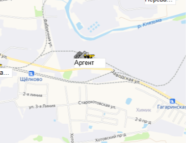 Аргент Перевалка на карте