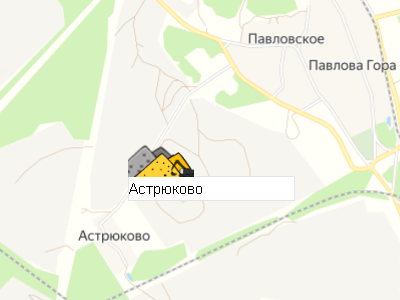 Карьер Астрюково на карте