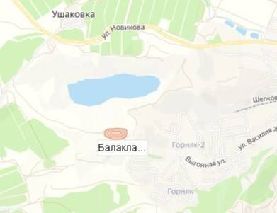 карьер Балаклавское на карте