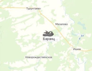 карьер Баранцевский на карте