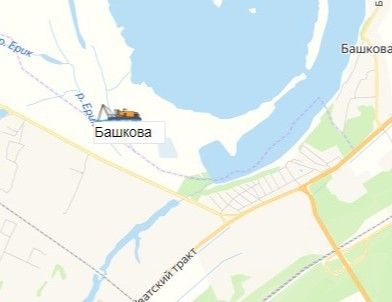 Карьер Башкова на карте