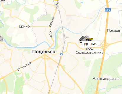 Подольск база Платон Строй на карте