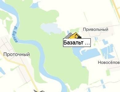 карьер Базальт  на карте