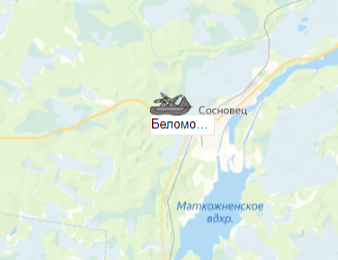 Беломорский карьер на карте