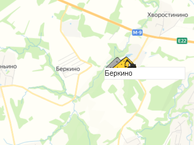 Карьер Беркино на карте