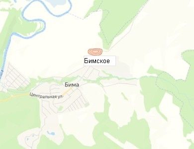Карьер Бимское на карте