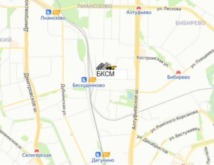 БКСМ склад щебня на карте