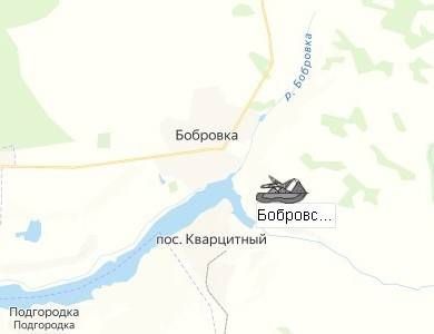 карьер Бобровское на карте