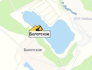 карьер Болотское на карте