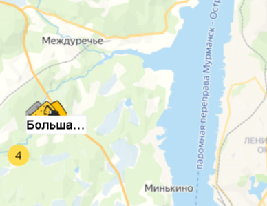 Большая Лавна-2 на карте