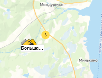 Карьер Большая Лавна, уч-к № 4 на карте