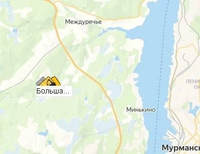 карьер Большая Лавна на карте