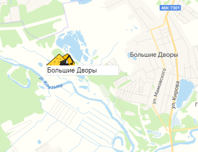 карьер Дачное на карте