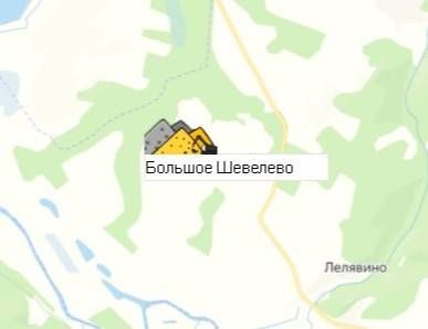 Карьер Большое Шевелево на карте