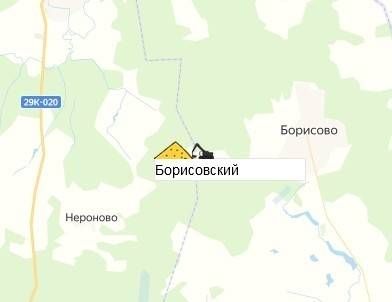 карьер Борисовский на карте