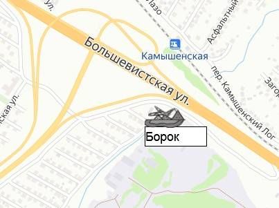 какрьер Борок на карте