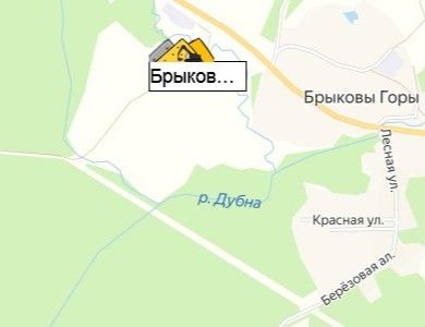 карьер Брыковы горы на карте