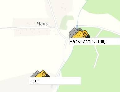 Карьер Чаль  (блок С1-III) на карте