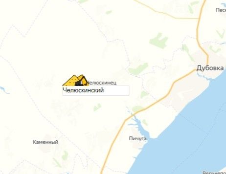 карьер Челюскинский на карте
