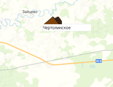 Карьер Чертолинское на карте