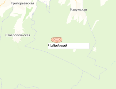 Карьер Чибийский на карте