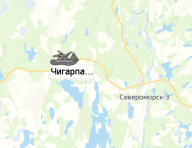 Карьер Чигарпакенч на карте