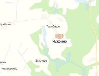 карьер Чужбино на карте