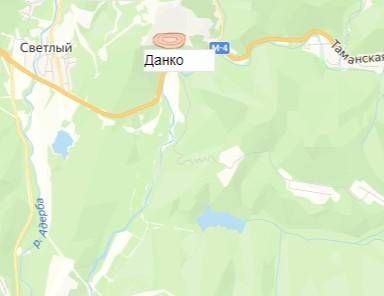 карьер Данко на карте