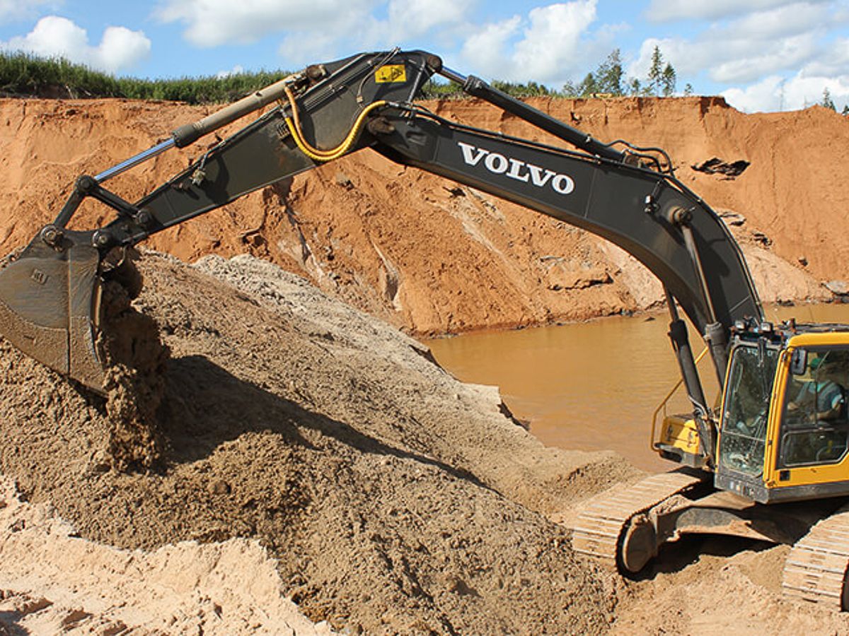 добыча песка на Карьере Санниково