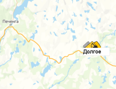 Карьер Долгое на карте