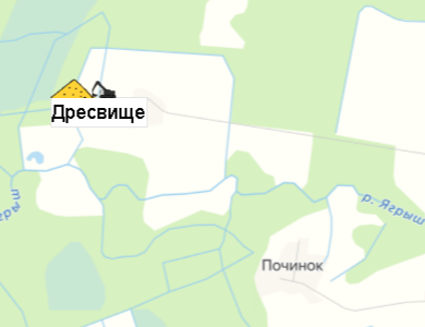 Карьер Дресвище на карте