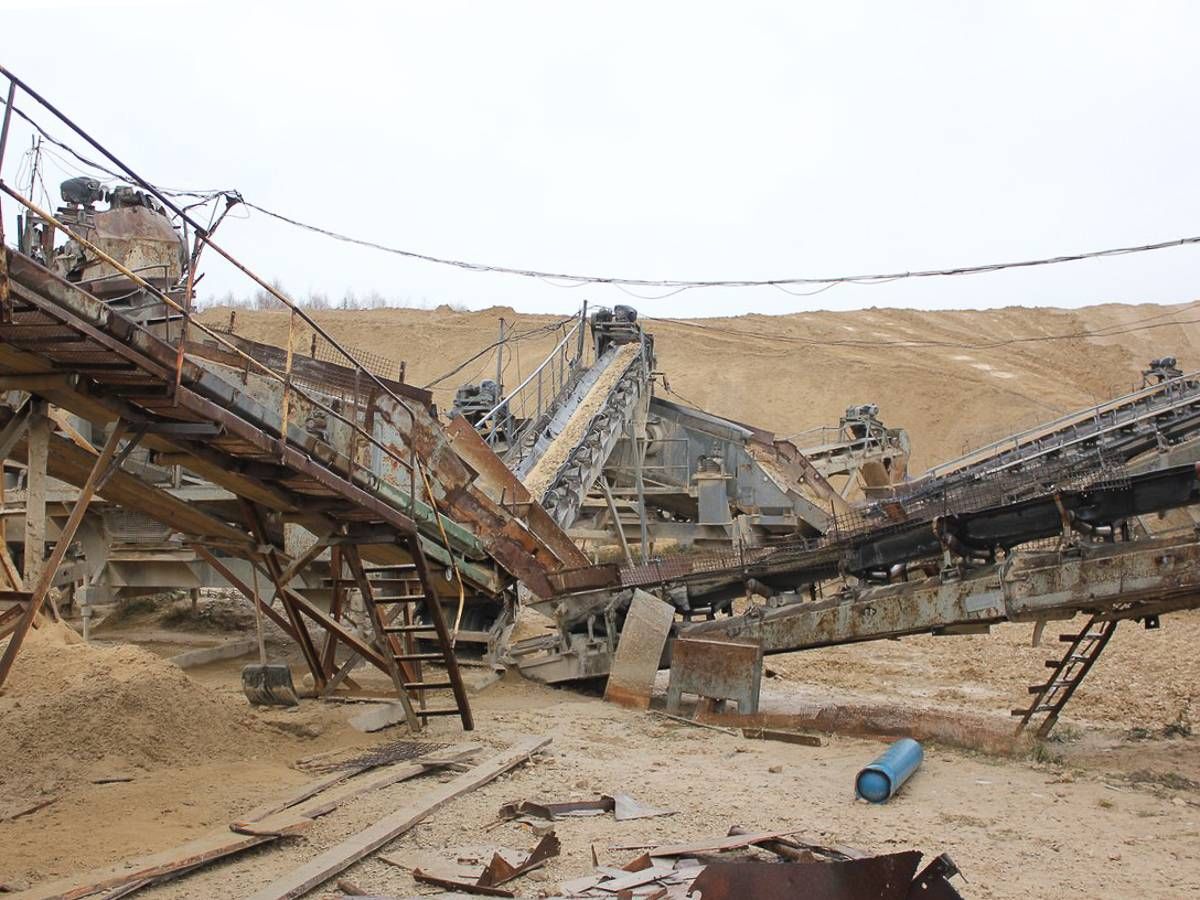 дробильное сортировка на Карьере известняка Марий Эл