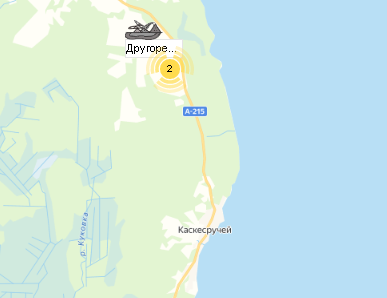 Карьер Другорецкое-Южное на карте