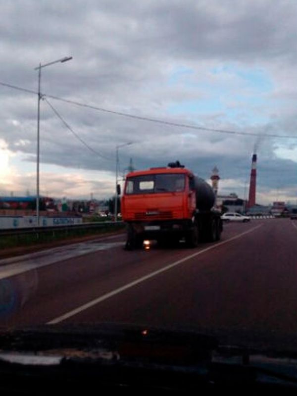 ДТП джип и камаз